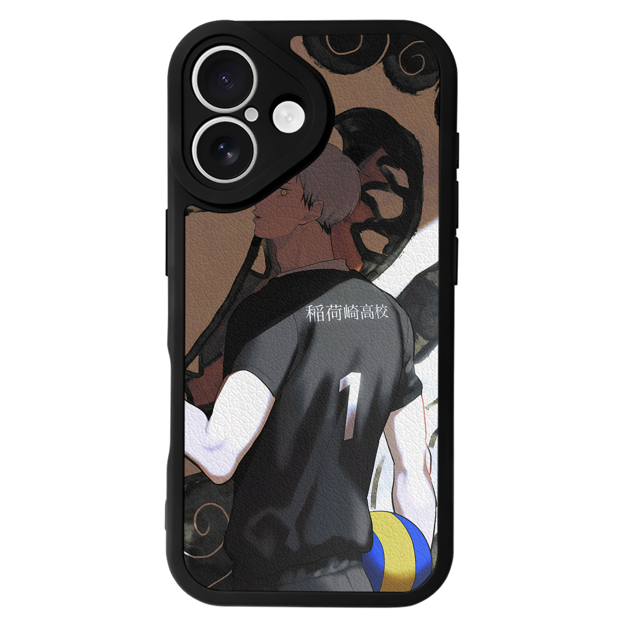 （画像用） ハイキュー!! Haikyu!! 【iPhone 16シリーズ対応】シリコンスマホケース（レザー調） 材質：シリコン